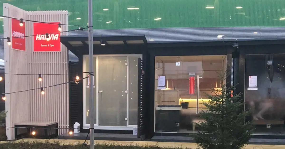 Không gian Harvia Sauna & Spa tích hợp nhiều loại hình xông hơi, thể hiện vai trò bổ trợ giữa xông hơi hồng ngoại và sauna truyền thống.